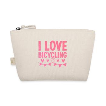 Ich Liebe Fahrradfahren - Bio-Täschchen - Natur - Vorne