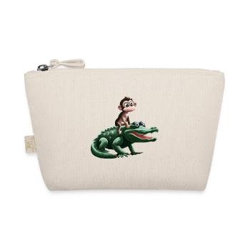 Drôle de singe sur la conception du crocodile - Trousse biologique - nature - Devant