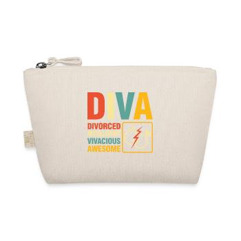 Diva Divorced Inteligent Vivacious Awesome - Bio-Täschchen - Natur - Vorne