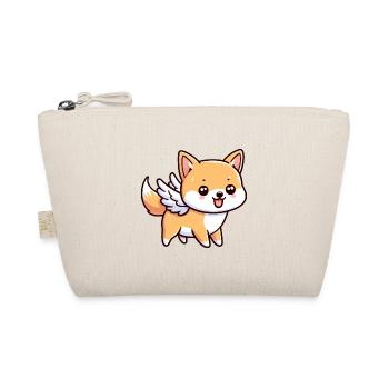 Süßer Shiba Inu-Engel im Comic-Stil - Bio-Täschchen - Natur - Vorne