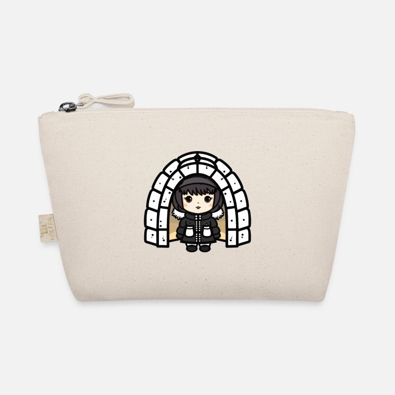 Igloo Eskimo Winter Comic Organic Pouch