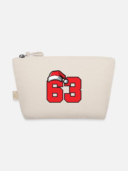 63 Number Christmas - Organic Pouch - nature - Front