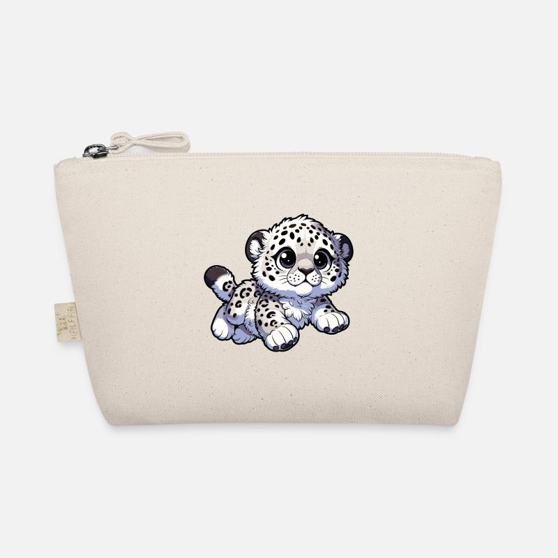 Snow Leopard Leopard White Leopard Organic Pouch