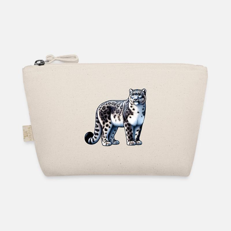 Snow Leopard Leopard White Leopard Organic Pouch