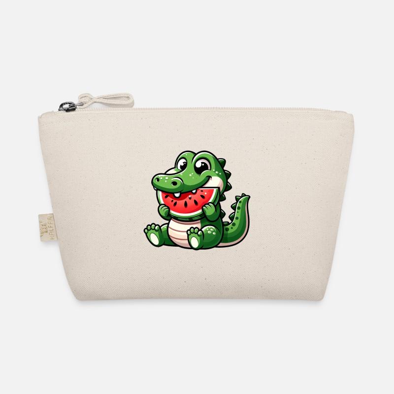 Crocodile avec pastèque fruité mignon Trousse biologique