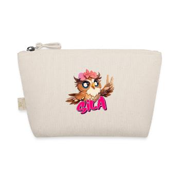 SILA - Beau nom de fille avec hibou mignon - Trousse biologique - nature - Devant