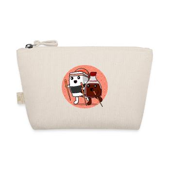 Japanese Food Lover HAppy Sushi & Soy - Organic Pouch - nature - Front