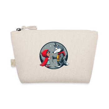 Little Red Riding Hood Wolf Fairy Tale Children's Flower Fairy Tale Character - Organic Pouch - nature - Front