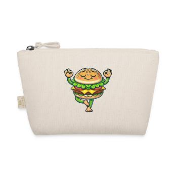 Hamburger Cheeseburger Fast Food Yoga Méditation E - Trousse biologique - nature - Devant
