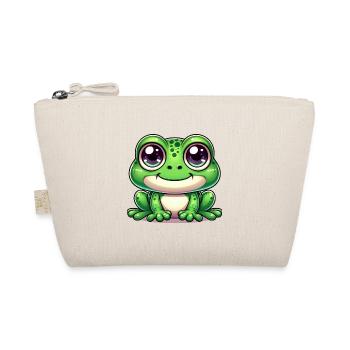 Kröte Karneval Frosch Froschkostüm Fasching Kostüm - Bio-Täschchen - Natur - Vorne