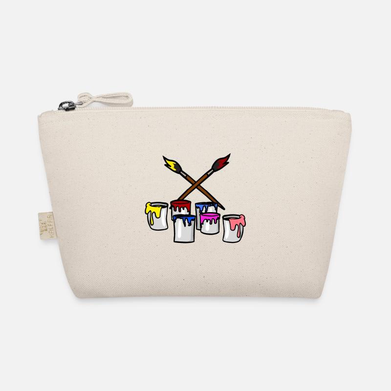 Pinsel Farbe Eimer Maler Künstler Graffiti Getto Bio-Täschchen