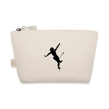 Female climber climbing - Organic Pouch - nature - Front