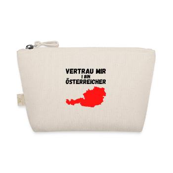 I bin Österreicher Lustiger Spruch Ösis Österreich - Bio-Täschchen - Natur - Vorne