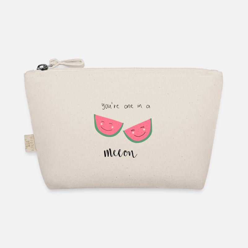 Melone Spruch Gesicht Bio-Täschchen
