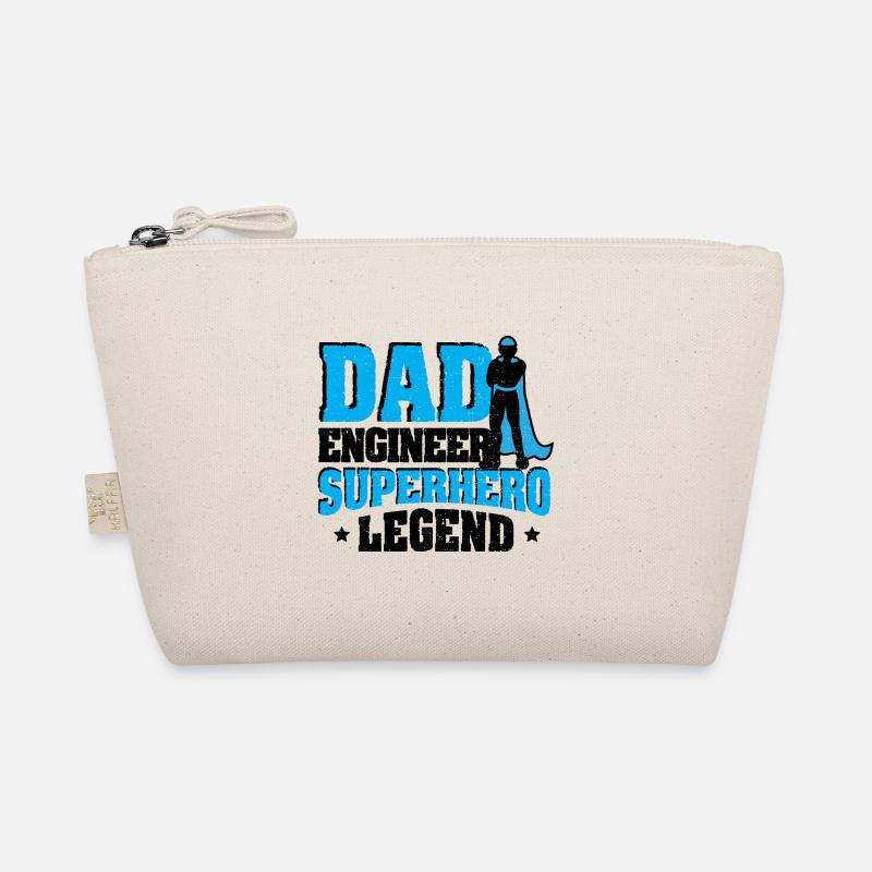 Dad Engineer Superhero Legend - Ingenieur Bio-Täschchen