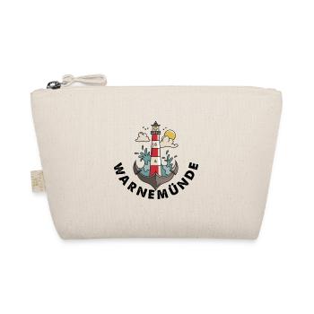 Warnemünde an der Ostsee mit Leuchtturm Souvenir - Bio-Täschchen - Natur - Vorne