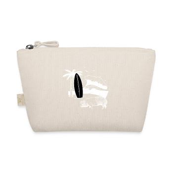 Pig Surfboard Surfboard Surfer Beach - Organic Pouch - nature - Front