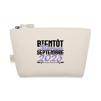 Annonce grossesse. bientôt Maman Septembre 2023. - Trousse biologique - nature - Devant