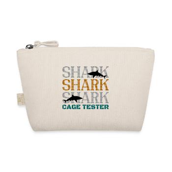 Shark Cage Tester - Bio-Täschchen - Natur - Vorne