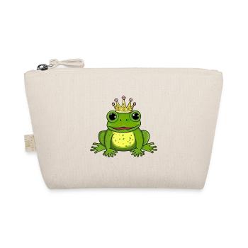 Schöner lustiger Frosch Valentinstag - Bio-Täschchen - Natur - Vorne