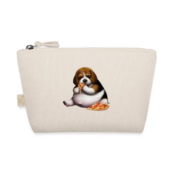 Pizza Lover Beagle Dog - Organic Pouch - nature - Front