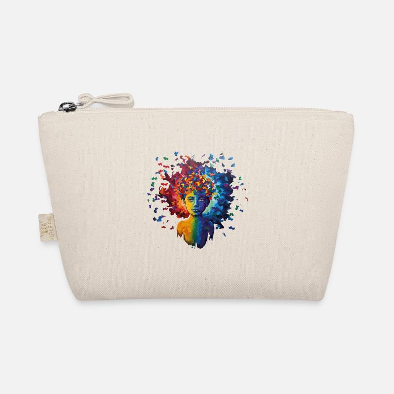 Buntes Autismus Design ein Zeichen der Vielfalt Bio-Täschchen