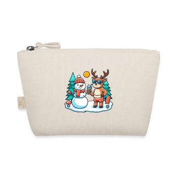 Christmas Gnome Zombie - Organic Pouch - nature - Front