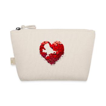 Valentinstag Herz Liebe Liebesbeweis Gefühle - Bio-Täschchen - Natur - Vorne
