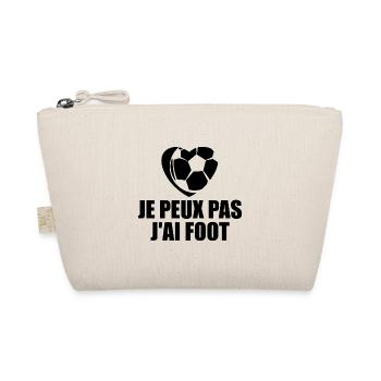 Je Peux Pas J'ai Foot Humour Cadeau Footballeur - Trousse biologique - nature - Devant