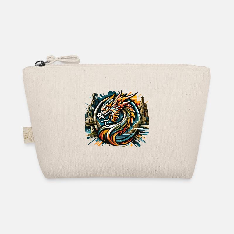 Drache Drachenkopf Logo Ruine Drachenfels Bio-Täschchen