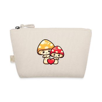 Champignons Couple Amour Coeur Saint Valentin - Trousse biologique - nature - Devant