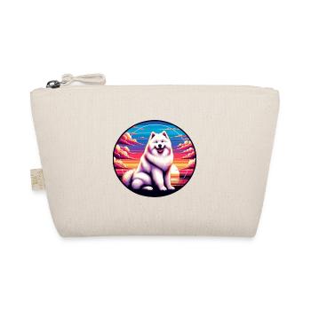Samojeden Hund Geschenke Niedlicher Samojeden Hund Grafik - Bio-Täschchen - Natur - Vorne