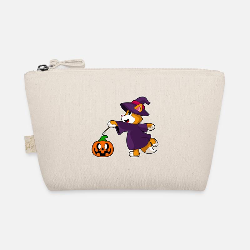 Chat Halloween Sorcière Trousse biologique
