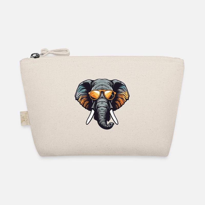 Elefant Kopf Porträt Cool Bio-Täschchen