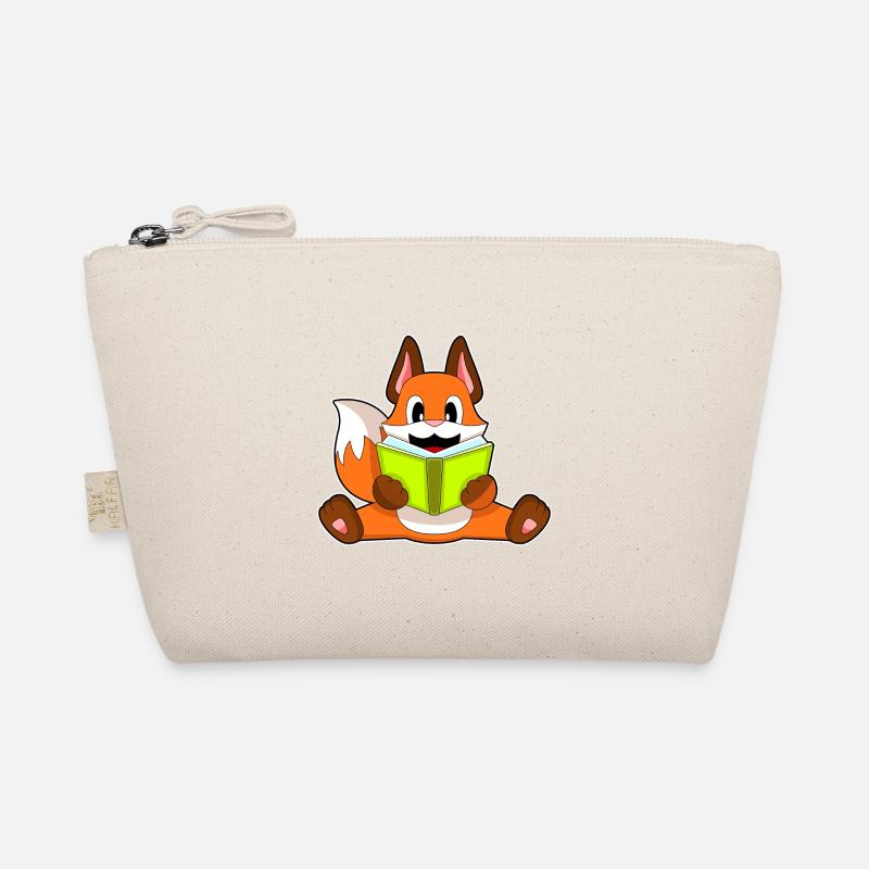 Fuchs Lesen Buch Bio-Täschchen