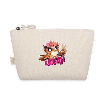 LILLIAN - Beau nom de fille avec hibou mignon - Trousse biologique - nature - Devant