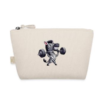 Zebra Dumbbell Fitness Weight Lifting - Organic Pouch - nature - Front