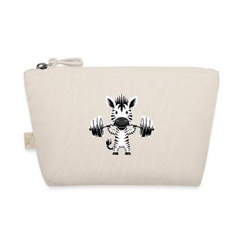 Silhouette d’entraînement zébrée avec haltère - Trousse biologique - nature - Devant