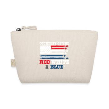 Courtesy Of The Red White And Blue USA Flag - Bio-Täschchen - Natur - Vorne