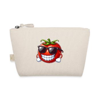 Coole Tomate Sonnenbrille Rote Frucht Lustig - Bio-Täschchen - Natur - Vorne