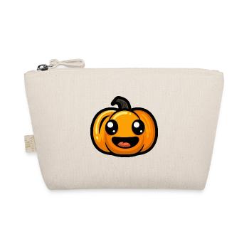 Kürbis Halloween Herbst - Bio-Täschchen - Natur - Vorne