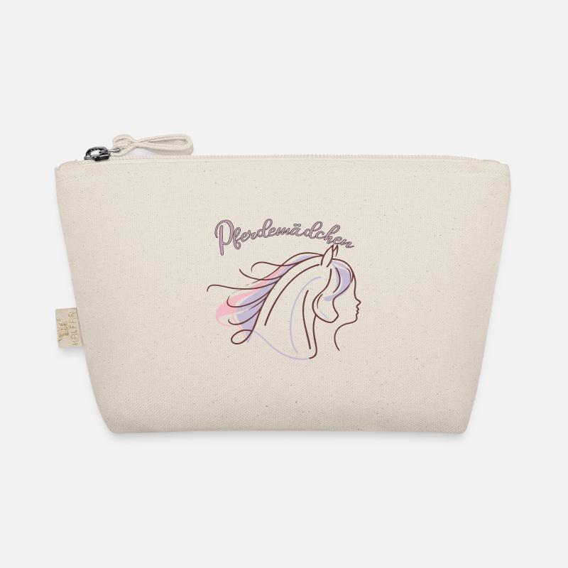 Pferdemädchen - Mädchen liebt Pferde Bio-Täschchen
