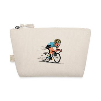 Road Cyclist Road Bike Bike Bike Cyclist - Organic Pouch - nature - Front