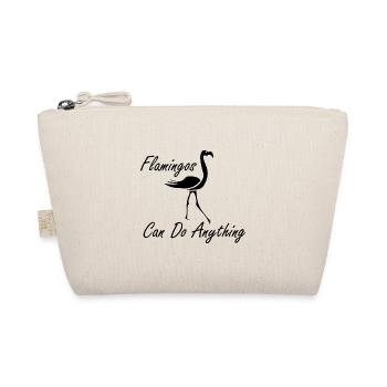 Flamingos Flamingo - Organic Pouch - nature - Front