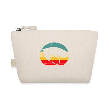 Vintage Fly Fishing Sunset - Organic Pouch - nature - Front