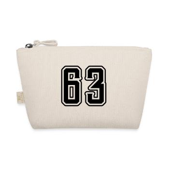 63 Number Symbol - Organic Pouch - nature - Front