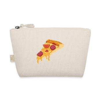 Retro Pixel Pizza - Organic Pouch - nature - Front