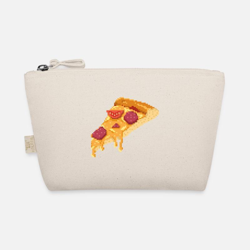 Retro Pixel Pizza Organic Pouch