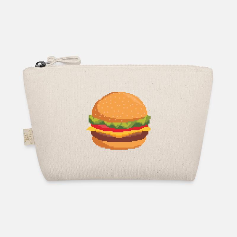 Retro Pixel Burger Organic Pouch