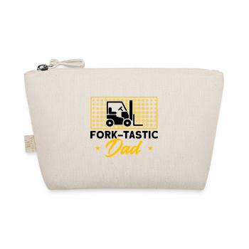 Gabelstaplerfahrer Gabeltastischer Vater Geschenk - Bio-Täschchen - Natur - Vorne
